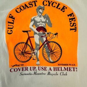 Vintage Classic “Cover Up” Sarasota Bradenton Bicycle Tee XL Unused